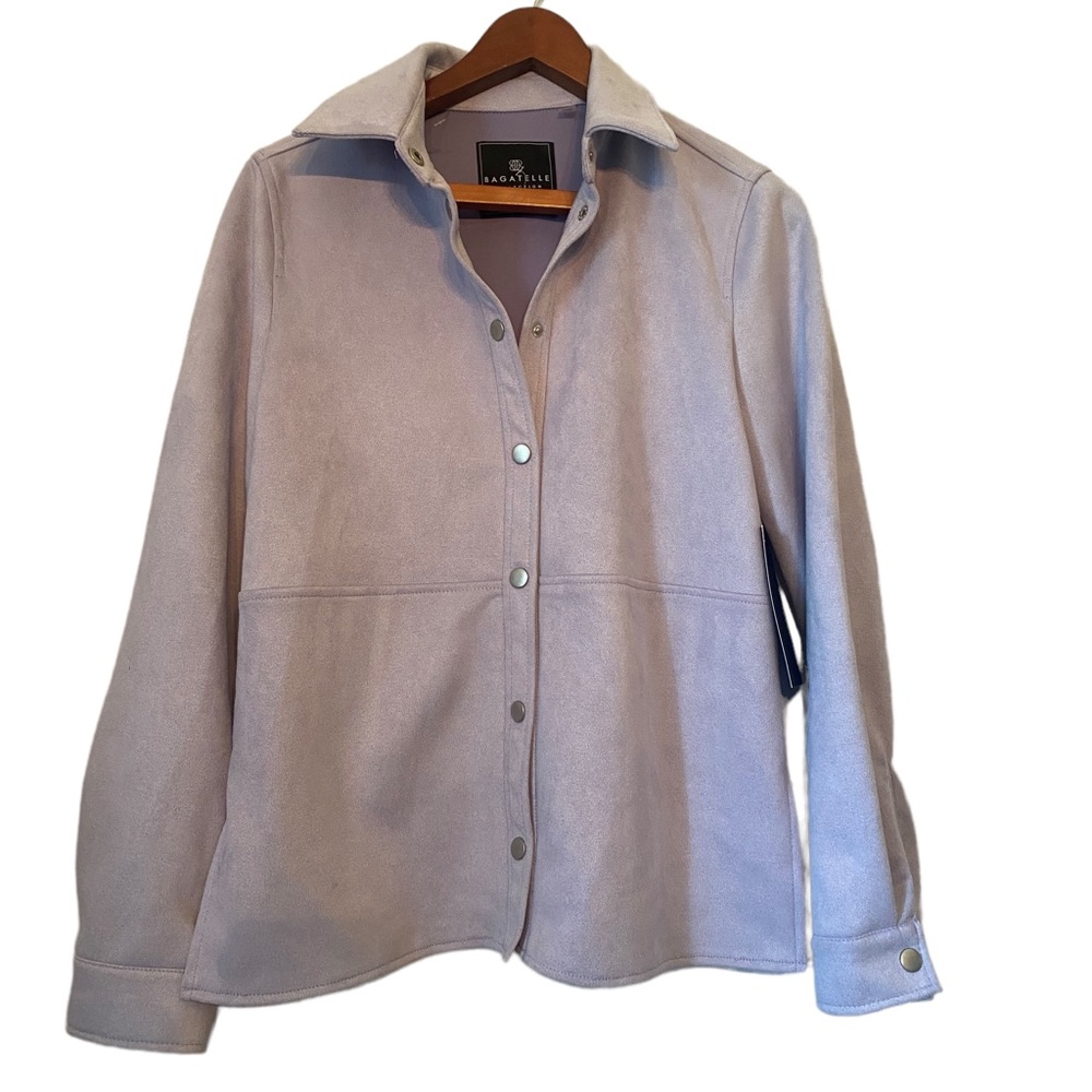 Bagatelle Collection Lavender Button Front Jacket